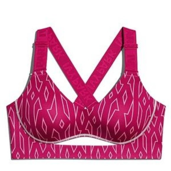 IVY PARK Bold Pink Monogram Bra - Picture 2 of 3